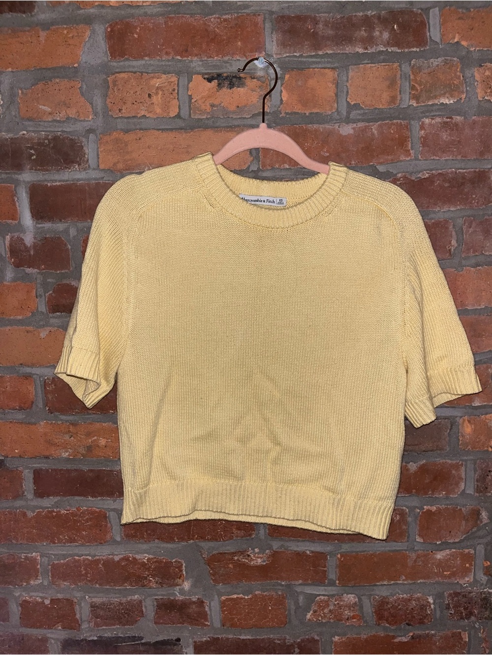 Yellow Cropped Sweater